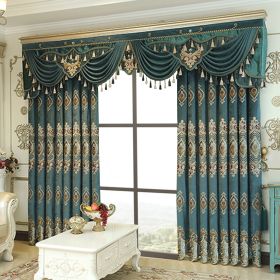 Luxury Elegant High-end Embroidered Curtains, Blackout Living Room Bedroom Villa, Velvet Curtains, Finished 2-piece (Option: SGP2022114202)
